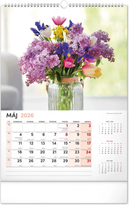 Wandkalender Bloemen 2026
