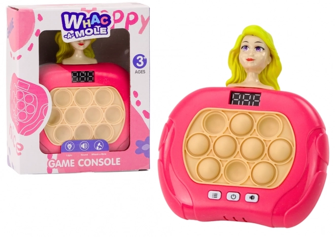 Hra Pop-It Wac A Mole Pop Doll Licht Geluiden Roze