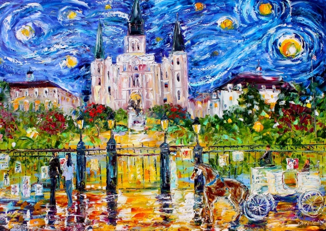 Enjoy puzzel Jackson Square, New Orleans 1000 stukjes