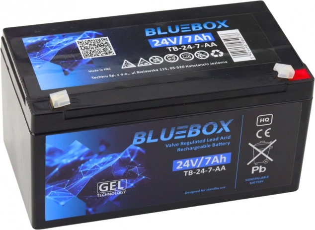 BlueBox gelaccu VRLA AGM 24V 7Ah voor auto's