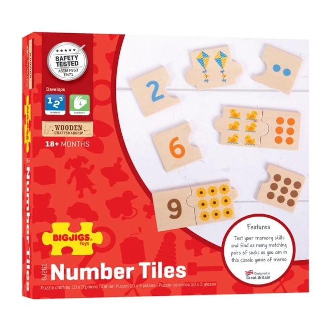 Bigjigs Toys Educatieve puzzel tellen