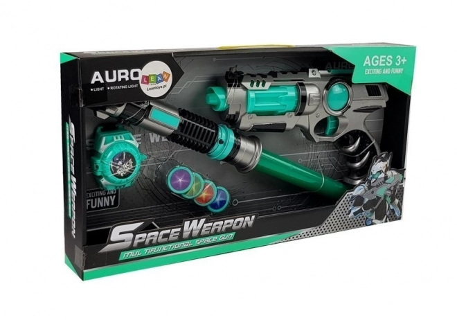 Set van laserpistolen Light Sword Dart Werper