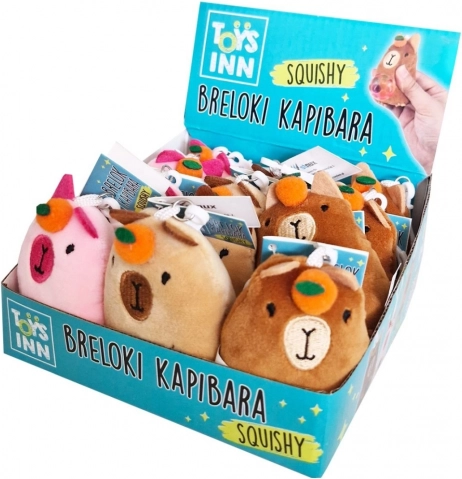 Pluchen capibara-sleutelhanger met squishy buik TOYS INN