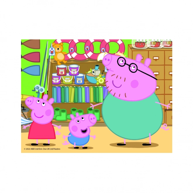 PEPPA BIG 12 Houten Licentie Blokken