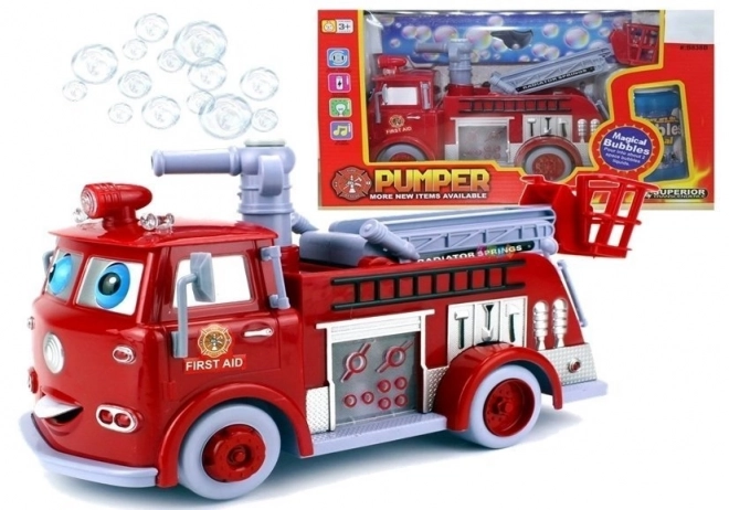 Interactieve brandweerwagen met bellen voor kinderen
