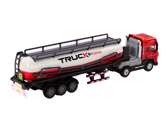 Vrachtwagen met aanhanger TIR Tanker 1:24 Rode geluiden