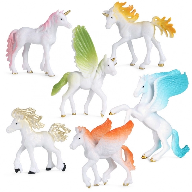 Set van eenhoornfiguren