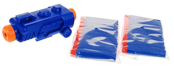Snelvuurgeweer voor kinderen 8+ Blaze Storm 20 lange foamkogels + doelwit + fles