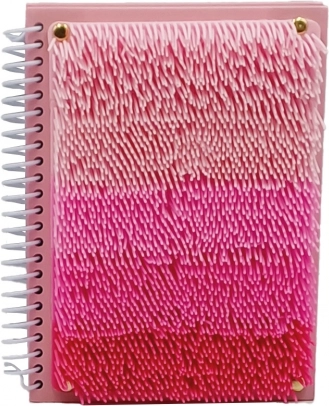 Sensorisch roze notitieboek met franjes A5, 80 vellen
