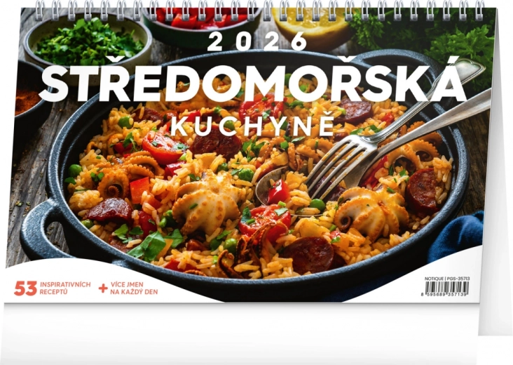 Bureaukalender Mediterrane keuken 2026