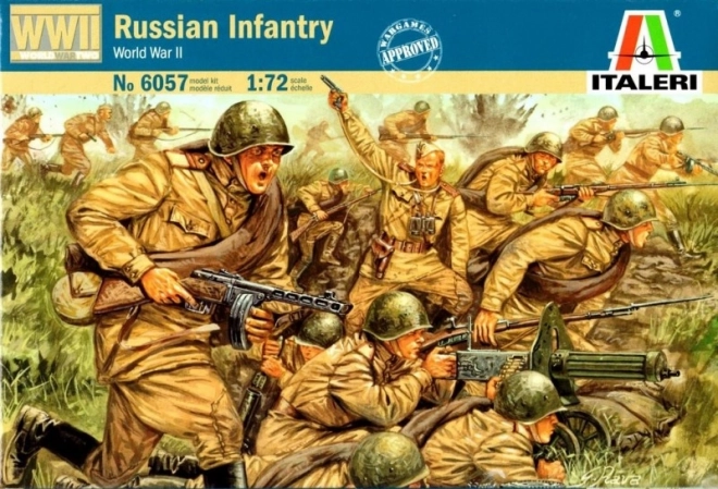 Russische infanterie 1:72 plastic modelset