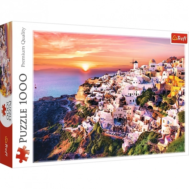 Puzzel Santorini Zonsondergang 1000 Stukken