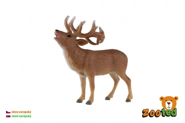 Europees hert zooted plastic 13cm in zak