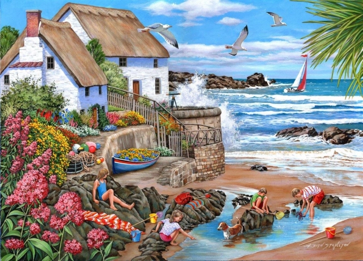 Puzzel Kusthuisje 1000 stukjes