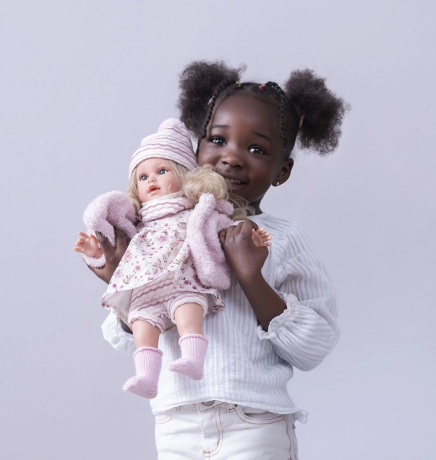 Realistische pop Lucia met zacht lichaam 40 cm