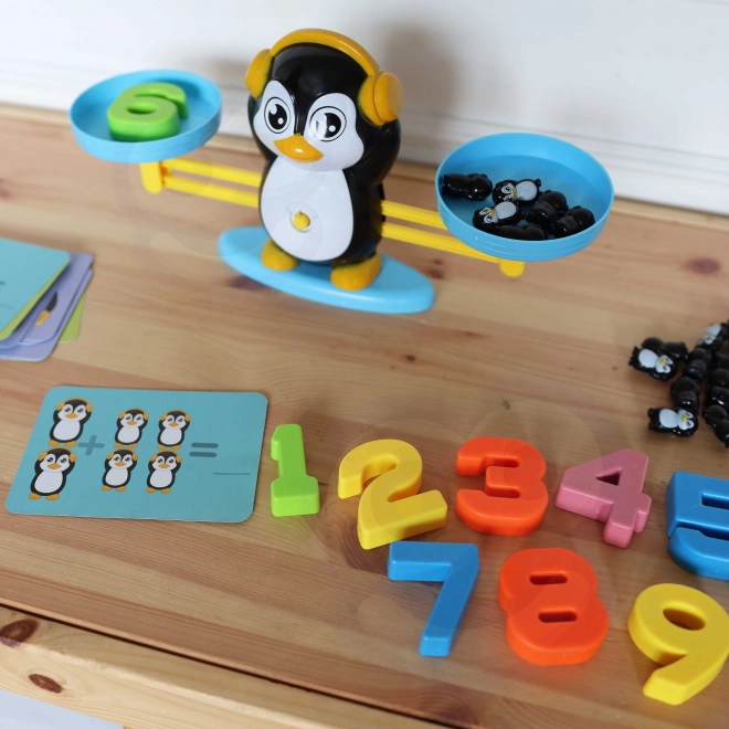 Woopie balansweegschaal met pinguïns voor het leren tellen