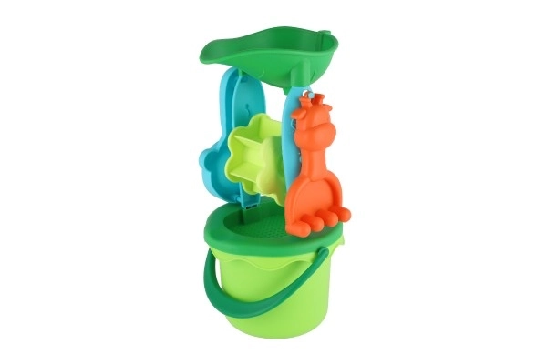 Plastic zandset voor kinderen met emmer en molen