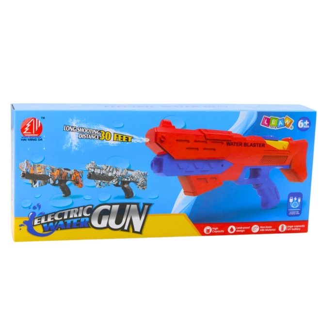 Elektrische waterpistool graffiti blauw