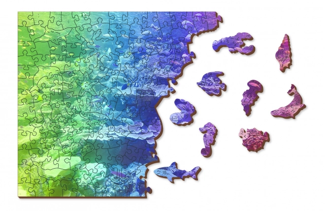 Houten Stad Houten puzzel Koraalrif 2in1, 1000 stukken EKO