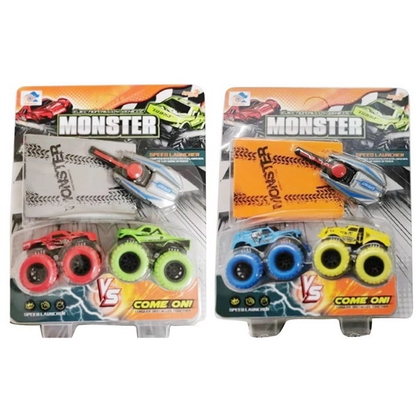 Auto's metaal schietend 2 stuks 6,5 cm