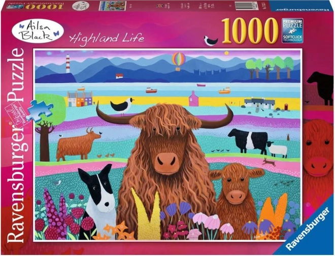 Ravensburger puzzel Leven op de Hooglanden 1000 stukjes