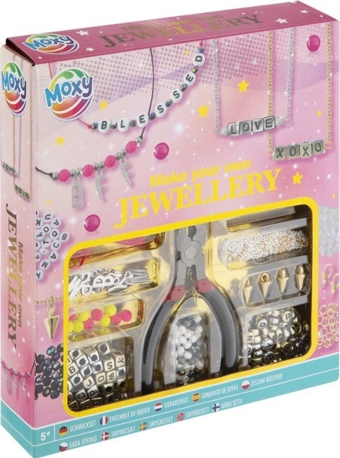 MOXY set voor het maken van sieraden met letters