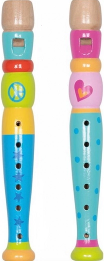 GOKI Peace houten kinderfluit 20 cm (mix)