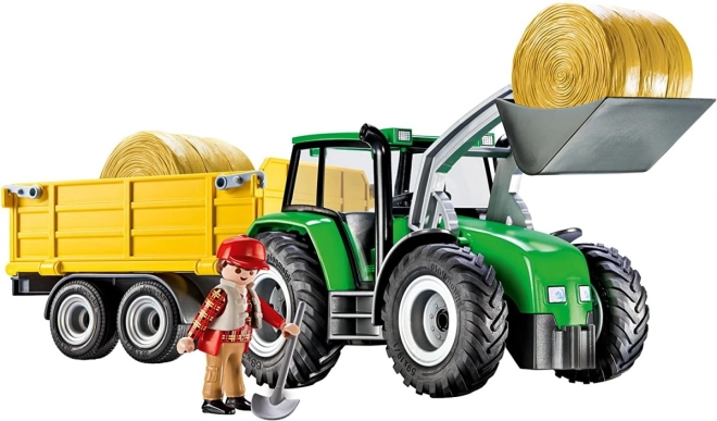 Set landfiguren 9317 Tractor met aanhanger
