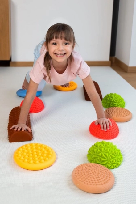 Pastelkleurig zintuiglijk gezondheidsparcours 11 elementen