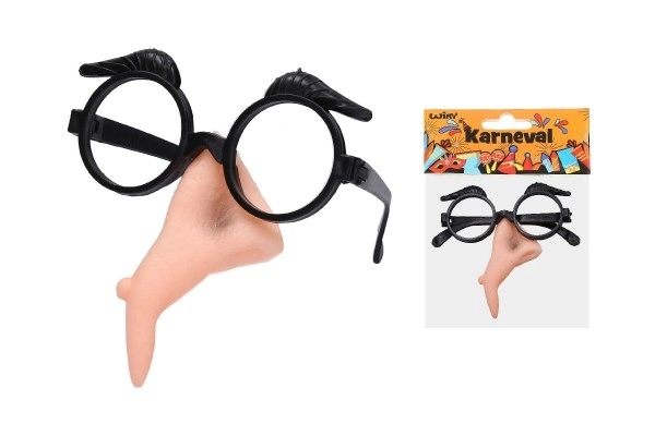 Carnavalsset heks – plastic neus en bril