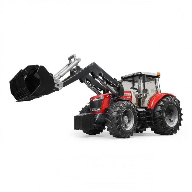 Bruder Tractor MASSEY FERGUSON 7624 met voorlader
