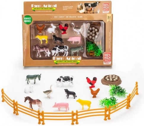 Boerderijdieren Figuren Set met Hek
