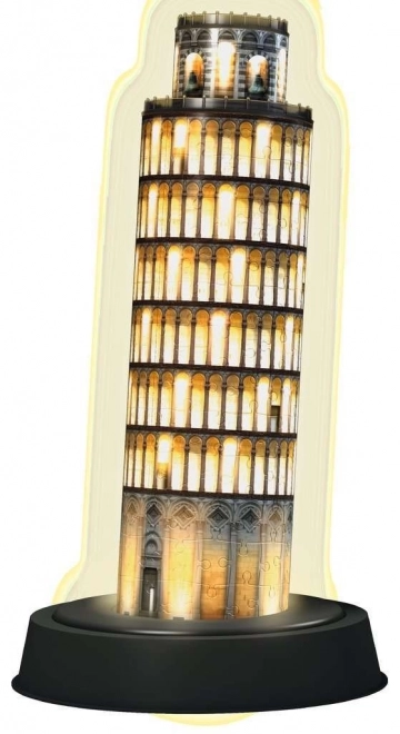 RAVENSBURGER Verlicht 3D puzzel Nachteditie Scheve toren van Pisa 216 stukjes