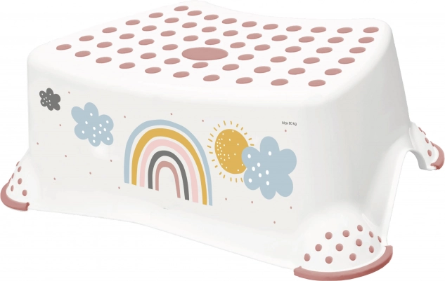 Opstapje voor wc/wastafel "Rainbow", Wit