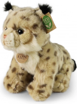 Pluchen lynx zittend 25 cm eco-friendly