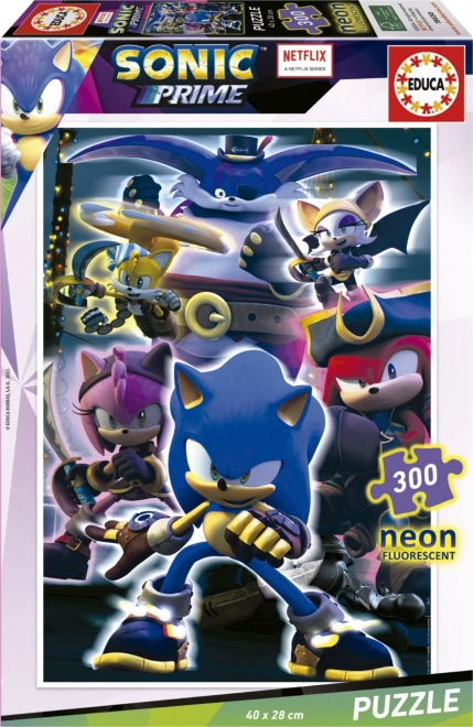 Lichtgevend Puzzel Sonic Prime 300 Stukjes
