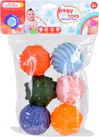 Gekleurde sensorische ballen voor kinderen, 6 stuks
