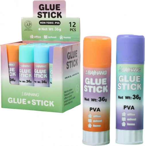 Lijmstift 36 g pastelkleuren