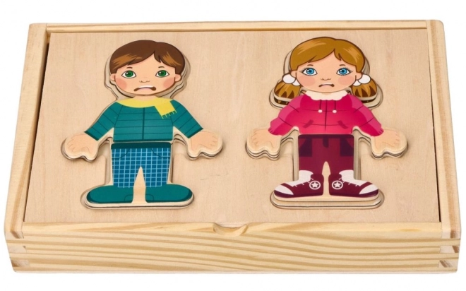 Magnetische verkleedset voor kinderen van de wereld