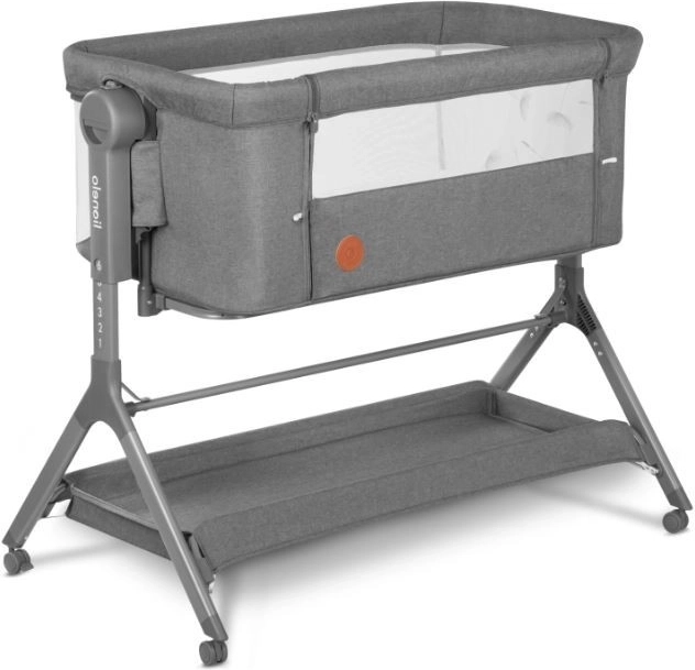 kinderbedje LIONELO Leonie Plus Grey Stone 3‑in‑1