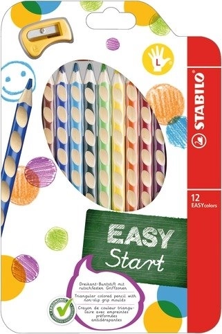 STABILO EASYstart set kleurpotloden voor linkshandigen