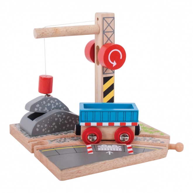 Bigjigs Rail Kraan met Grind