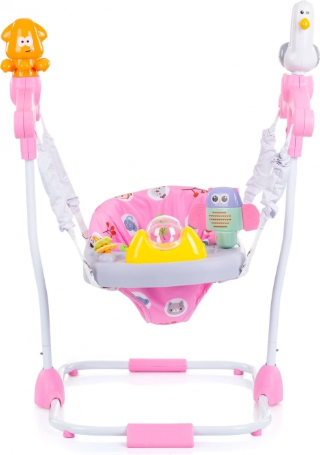 CHIPOLINO Baby schommel met speelcentrum Macarena roze