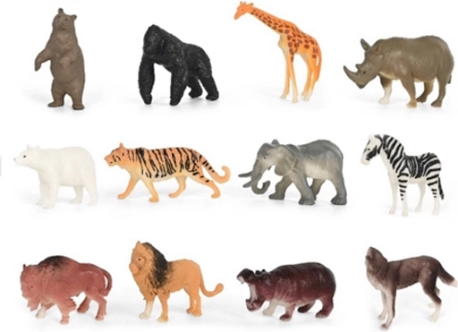 Wilde dieren mix in doos - 1 st