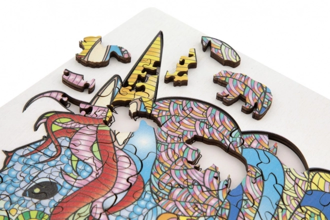 Houten puzzel eenhoorn