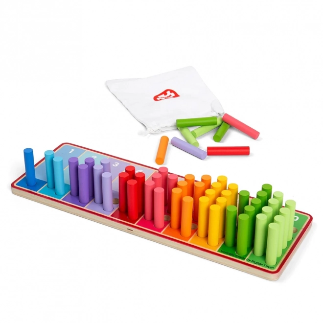 Regenboogtelstokken voor kinderen