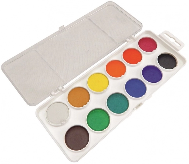 Waterverf KOH‑I‑NOOR 12 kleuren Ø 30 mm