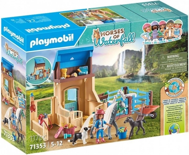 Playmobil Horses Amelia en Whisper – stalbox met paard en alpaca’s