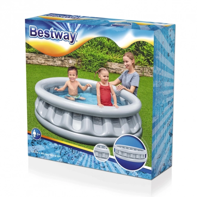 Opblaasbaar kinderzwembad ruimteschip 152x43cm in doos 30x30x7cm