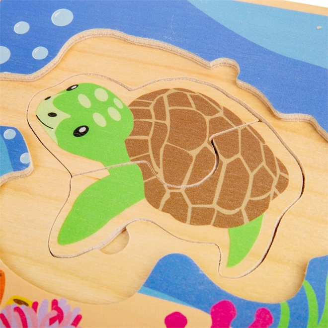Bigjigs Toys Puzzel Levenscyclus van de Schildpad